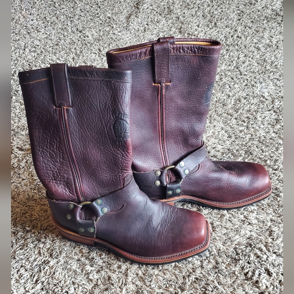 Chippewa Genuine Leather Mens Saddle Boots 29558